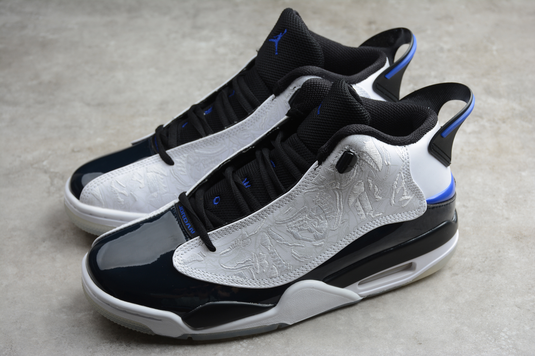 Air Jordan DUB Zero Black White Blue Shoes